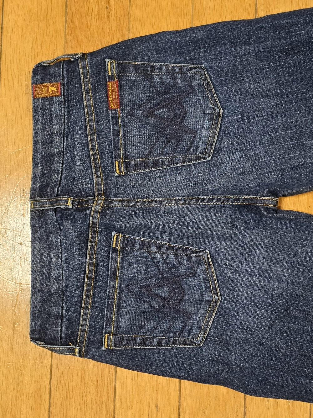 Dark Blue Women's Bootcut Jeans - Picture 2 of 6